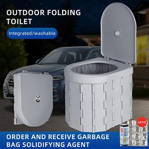Toilette de voiture pliante portable toilette mobile d'urgence de voyage en plein air pour <span class=keywords><strong>camping</strong></span> randonnée et voyages sur la route - Product Image 2