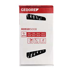 GEDORE Red R05105008 Juego de llaves dobles de extremo abierto de 30mm 8 piezas - Product Image 2