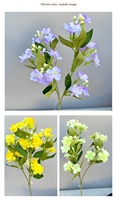 Hortensia Scandinavische stijl Enkele tak Multi-head Kleine jasmijn Zijden bloemenboeket High-end bruiloft Teum-labeling kan worden verzonden