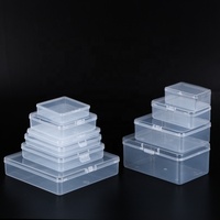 Boîte d'emballage rectangulaire en plastique de petite taille sur mesure avec couvercle