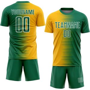 Conjunto de Uniforme de Fútbol Personalizado con Degradado, Unisex para Adultos, Transpirable, Sublimado, con Pantalones Cortos para Entrenamiento - Product Image 1
