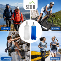 Bouteille d'eau pliable écologique en TPU, gourde souple sans BPA, sac d'hydratation pour activités de plein air