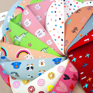 Bavoirs pour bébé en silicone souple imperméable sans BPA <span class=keywords><strong>Met</strong></span> Gala imprimé accessoires d'alimentation pour enfants fournitures pour bébés - Product Image 2