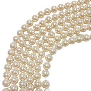 10Mm Sữa Trắng Kính Tròn Phòng Thí Nghiệm Tạo Ra Giả Ngọc Trai Lỏng Hạt Cho Tự Làm Vòng Cổ Làm - Product Image 5