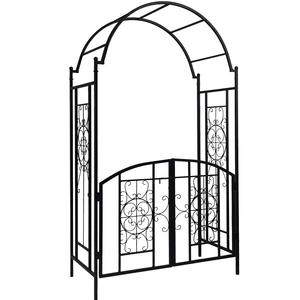 <strong>Garden</strong> <strong>Arches</strong> <strong>with</strong> <strong>Gate</strong> <strong>Garden</strong> Arbor Trellis Archway for Climbing Plants Roses Vines Support Rack for Outdoor <strong>Garden</strong> Lawn - Product Image 1