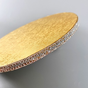 Bases Redondas y Cuadradas para Pastel Sunshine, Cartón Blanco de Grado Alimenticio, Base para Pastel Dorada y Plateada, Bases Circulares para Pastel de 6, 8, 10, 12 y 14 Pulgadas - Product Image 4
