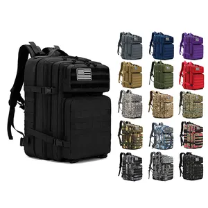 Custom Tactic Multiple Color 900D 45L Waterproof Molle Gym Bag Sports Camouflage Assault Pack Camping Hiking Tactical Backpack