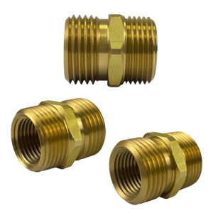 Adaptador de latón de 3/4" MH y 1/2" FIP a 3/4" MIP NPTF y 1/2" FIP, 2 roscas - Product Image 4