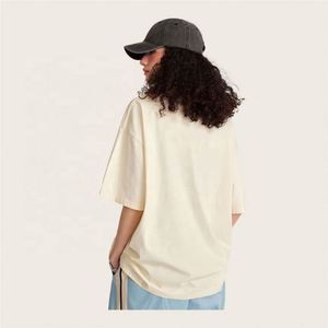Designer Printed Customizable 100% Cotton Knitted Heavy Weight Oversize High Street Wear T-Shirt for Men with Drop Shoulder - Product Image 4