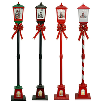 T-431 Lustige Weihnachts-Schneestraßenlaterne Modische Weihnachtsdekoration Laternenpfahl für Zuhause Feiertagsdekoration