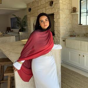 Хлопковая шаль, шали из вискозы и пашмины, модные арабские шали, хиджабы из модала с омбре-эффектом, хиджабы из модала с принтом, хиджабы из вискозы - Product Image 1