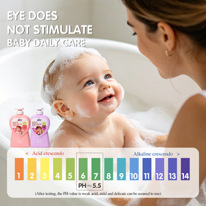 Nary Wholesale Baby 2-en-1 Shampooing et Gel Douche à la Kératine 1000ml pour Enfants/Gel Douche pour Enfants Parfum Raisin Grenade - Product Image 6