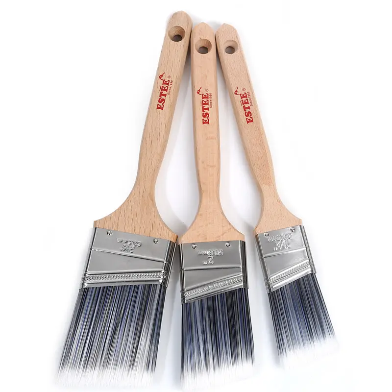 Wholesale 3 Inch Angle Synthetic Filament Paint Brush For Painting Wall