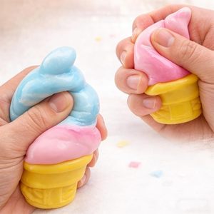 Jouet sensoriel anti-stress en forme de cornet de glace bleu, à remontée lente, pour enfants de 5 à 7 ans, unisexe, en TPE - Product Image 5