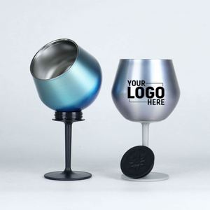 Detachable Dual-purpose Red Wine Goblet 470ml, 304 Stainless Steel Insulated Water Tumbler, Custom Logo Available Travel Cup - Product Image 1