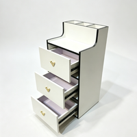 Meuble de rangement pour salon de coiffure, chariot à outils pour coiffeur, armoire de rangement pour salon avec 3 tiroirs