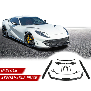 Комплект кузова из сухого углеродного волокна для <span class=keywords><strong>Ferrari</strong></span> 812, Сверхбыстрый передний задний диффузор GTS, обновленные до нового стиля - Product Image 3
