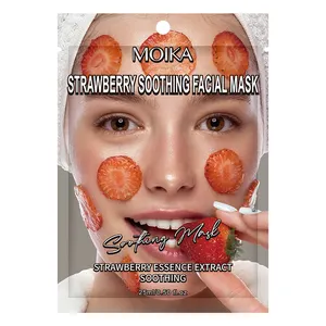 MOIKA Strawberry Face Mask Natural Moisturising Hydrating Hydration Facial Masks For Women Skin Care