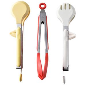 Thickened 25cm Self Locking Silicone Food Clips With <b>Bracket</b> Heat Resistant Kitchen BBQ Tools - Product Image 3