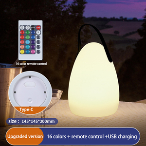 Lampe de camping LED portable rechargeable, lumière blanche chaude, alimentée par USB, lanterne de jardin extérieure - Product Image 2