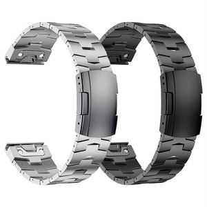 Bracelets de montre en alliage de <span class=keywords><strong>titane</strong></span> Quickfit de haute qualité 26MM 22mm compatibles avec les montres intelligentes Garmin <span class=keywords><strong>Fenix</strong></span> 8 7 7x5X X3 <span class=keywords><strong>6X</strong></span> 3HR - Product Image 1