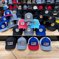 Casquette de baseball personnalisée brodée pour homme, style Gorras en maille, avec patch tissé, modèle 112, casquette trucker avec patch en cuir