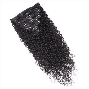 Pinza <span class=keywords><strong>de</strong></span> extensión <span class=keywords><strong>de</strong></span> cabello humano rizado, pelo indio Virgen sin procesar, <span class=keywords><strong>2022</strong></span> - Product Image 5