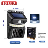 Lampe Solaire LED Puissante Anti-Moustiques d'Extérieur 365UV avec Capteurs de Mouvement pour Jardins et Parcs, Corps de Lampe en ABS