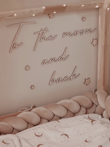 Decoración de pared de habitación para niños, palabras de madera cortadas con láser para colgar en la pared de guardería para guardería infantil - Product Image 5