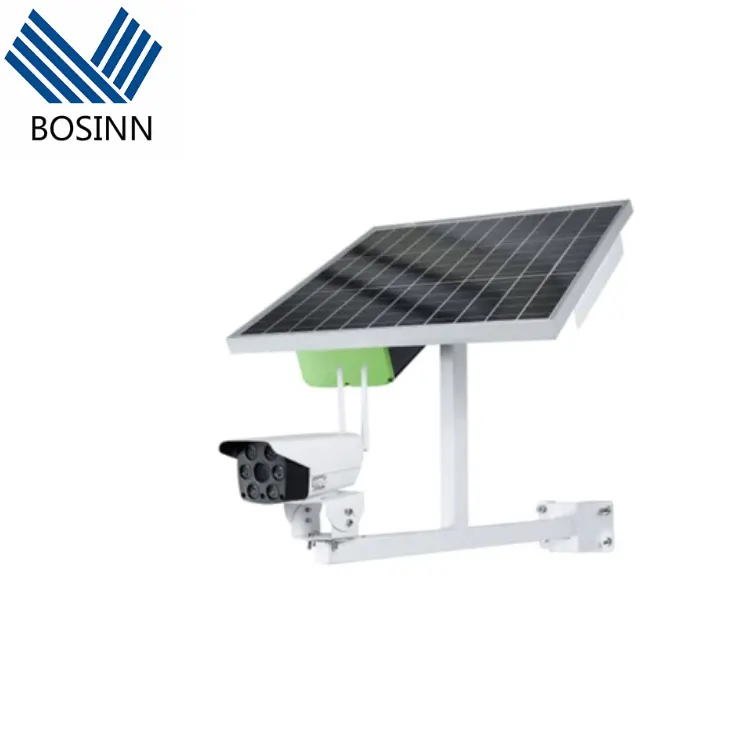 Solar Monitoring Street Lamp with CCTV Camera Cloud Storage Internet Road Lights Anti-theft Auto Induction Lighting