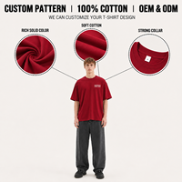 T-shirt en coton uni respirant unisexe à manches courtes pour l'été, personnalisable avec logo, 300 g/m², 260 g/m², streetwear décontracté pour homme