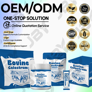 JBY OEM HACCP Nutrition Lait Colostrum en Poudre 70% Supplément Santé Intestinale Matière Première Poudre de Colostrum Bovin - Product Image 3