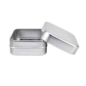 Jabonera Cuadrada de Aluminio con Tapa Metálica <span class=keywords><strong>Antioxidante</strong></span>, Cajas de Almacenamiento Resistentes a la Humedad para el Hogar, Viajes y Portabilidad, Contenedores para Jabón - Product Image 4