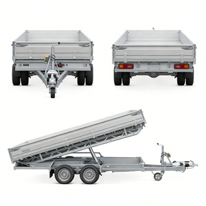 Remorque agricole basculante électrique hydraulique à double essieu en acier Q235 avec capacité <span class=keywords><strong>de</strong></span> 2000 kg pour le transport agricole et la construction - Product Image 2