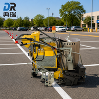 Machine professionnelle de marquage routier vibrante thermoplastique avec moteur Honda 5,5 CV pour bandes de signalisation et lignes de marquage sur autoroutes et parkings