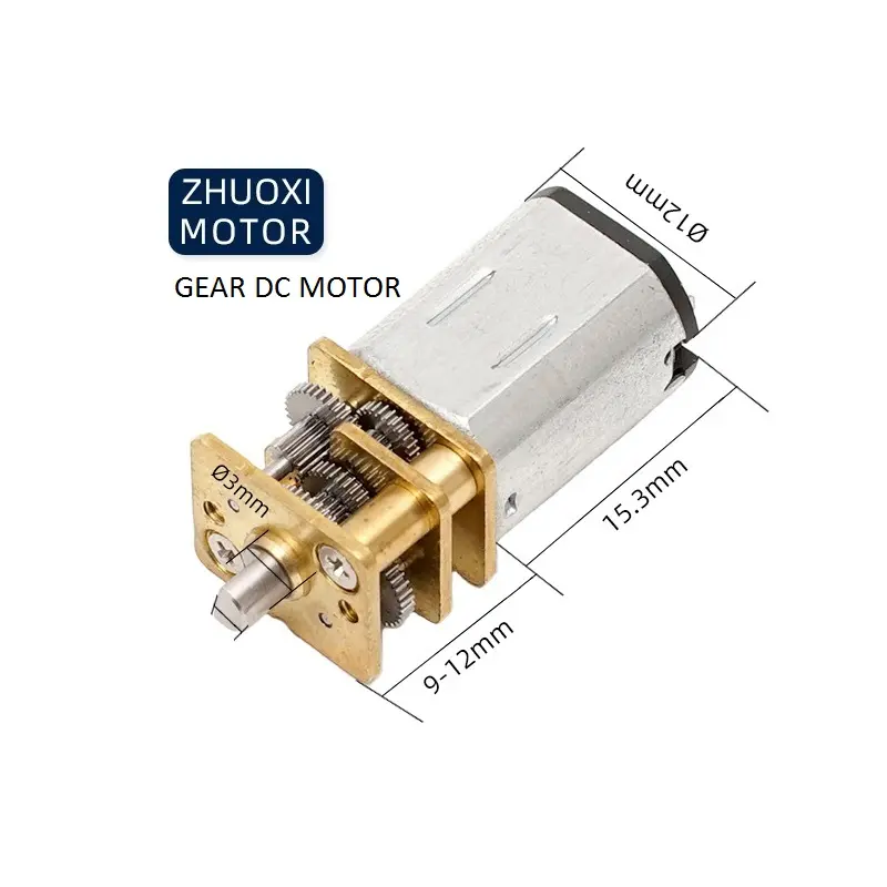 N20 DC Motor 24V 6V yüksek hızlı 100 rpm küçük dişli dc motor elektrikli elektrikli matkap