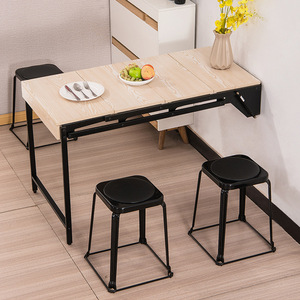 <span class=keywords><strong>Mesa</strong></span> plegable multifuncional para comedor, estante telescópico sencillo y moderno, montado en la pared - Product Image 3