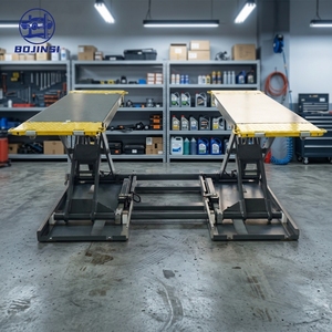 Promotion : Pont élévateur à ciseaux mobile hydraulique ultra-plat BJS BJS2828-MB40, capacité 4000 kg, hauteur de levage 1000 mm, certifié CE, pour <span class=keywords><strong>garage</strong></span> - Product Image 6