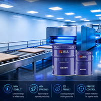 Laque UV Effet Nacre 172nm à polymérisation Excimer Ultra Mat pour la fabrication de peintures de meubles de cuisine modernes de luxe