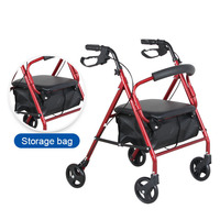 Chariot de courses à 4 roues de haute qualité, directement de l'usine - Andcare AC882L, réglable en hauteur, léger, fournitures de réadaptation thérapeutique