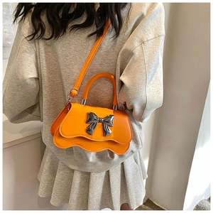 I-0262 Wholesale New Handbag Fashion Woman's Handbags Korean Style Sling Bags for Lady PU Leather <b>Bow</b> Bags - Product Image 6