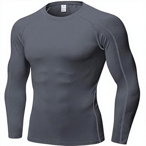 Men's Compression Long Sleeve Performance Shirt Premium Quick Dry Compression Base <b>Layer</b> <b>Top</b> Men's Athletic Compression Training - Product Image 1