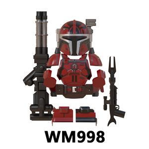 Vente chaude WM Anime Space Wars <span class=keywords><strong>Mandalorian</strong></span> Armored Warrior Mini DIY Cadeaux Enfants Jouets éducatifs en blocs de construction Jouets pour enfants - Product Image 6