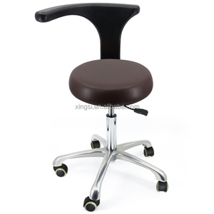 Dentale DELL'UNITÀ di elaborazione di Cuoio Regolabile in Altezza Del Piede Controllata del Medico Mobile Sgabello Sedie Con Girevole Bracciolo Dello Schienale - Product Image 6