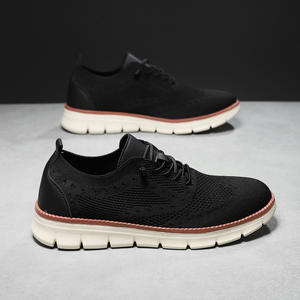 Chaussures rétro personnalisées pour hommes, baskets confortables à lacets, grande taille, tige en tissu extensible, vente en gros, usine OEM ODM - Product Image 3