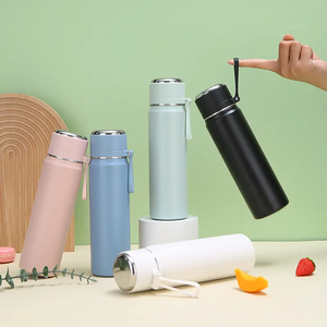 Classical 500ml/600ml Solid Color <b>Bottle</b> With Rope Mother's Day Gift Water <b>Bottle</b> - Product Image 5