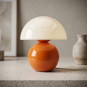 Retro Space Age Bedside Desk Light Cordless Rechargeable Night Light Mid Century Modern <strong>Funky</strong> Ceramic Mushroom <strong>Table</strong> <strong>Lamp</strong> - Product Image 2