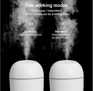 เครื่องเพิ่มความชื้นในอากาศขนาดเล็กแบบพกพา ใช้ในรถยนต์ ช่องเสียบ USB แบบอัลตราโซนิก พร้อมไฟ LED สำหรับกระจายกลิ่นหอมและน้ำมันหอมระเหย - Product Image 3