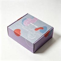 Boîte d'expédition personnalisée en carton ondulé recyclé avec fermeture à rabat pour l'emballage de produits de maquillage, de soins de la peau, de beauté et de cosmétiques