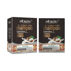 Mokeru 25 Ml Coconut Oil Hair Dye Healthy Natural Plant Black Hair Dye Styling Black dark coffee chocolate Shampoo For woman